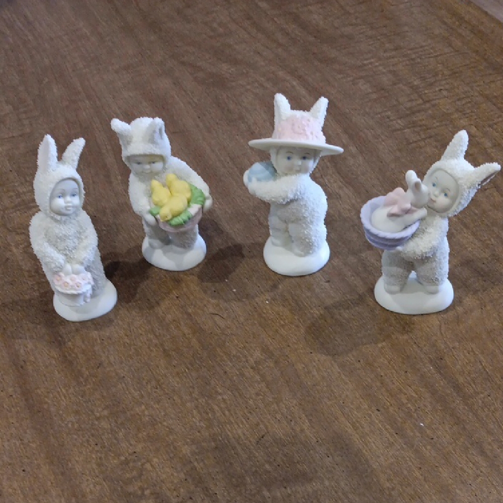Snowbaby Set of Four Bunny Figurines